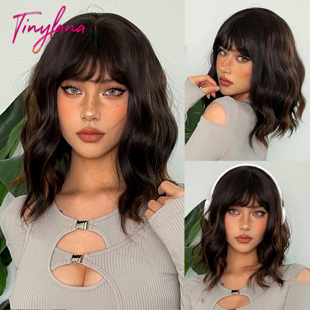 Short  Wavy Synthetic Wigs