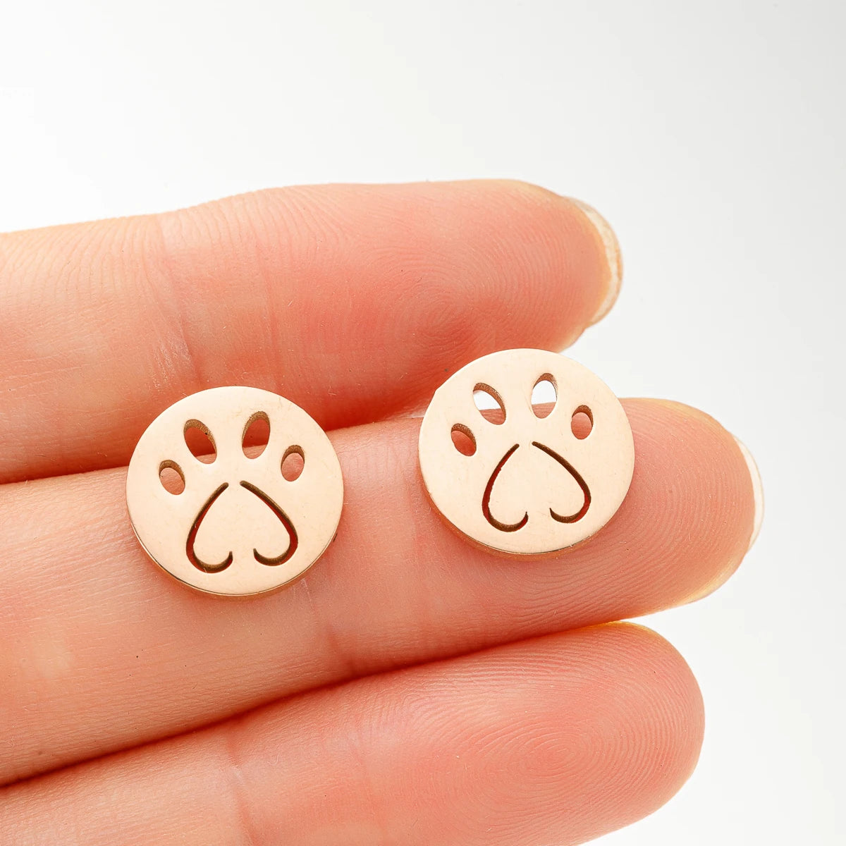 Cute Tiny Dog Paw  Earrings