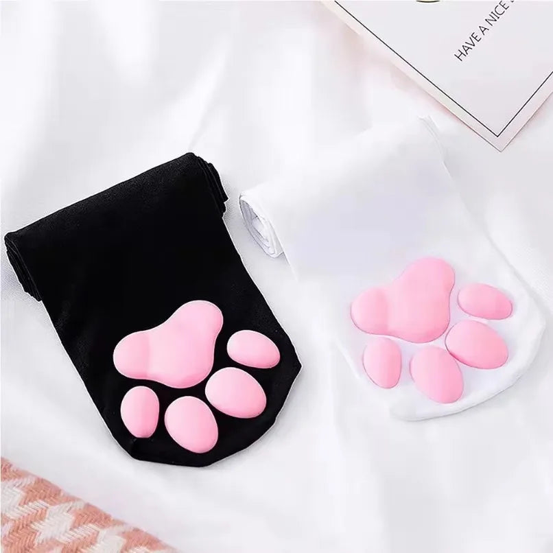 Cat Paw Thigh Highs