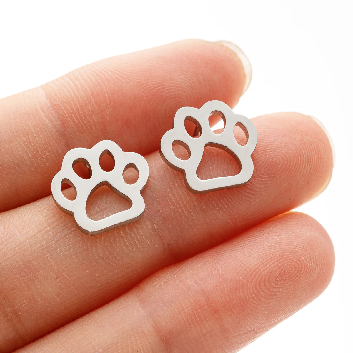 Cute Tiny Dog Paw  Earrings