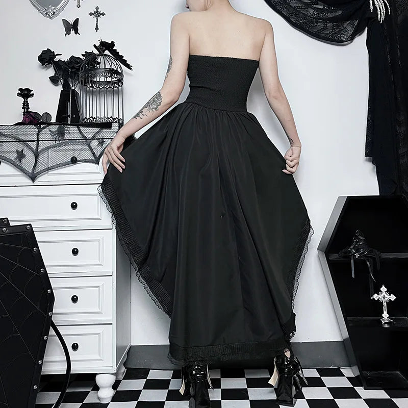 Gothic   Asymmetric Vintage Dress