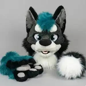Long Fur Husky/Wolf Fursuit  Head/Paws/Tail