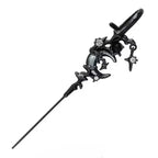 Dark Gothic Rose Cross Thorn Earring