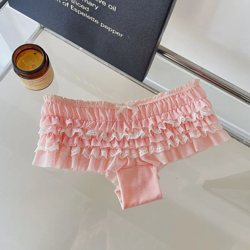 Sweet Bow Lace Underwear