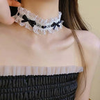Elegant Lace Bowknot Choker