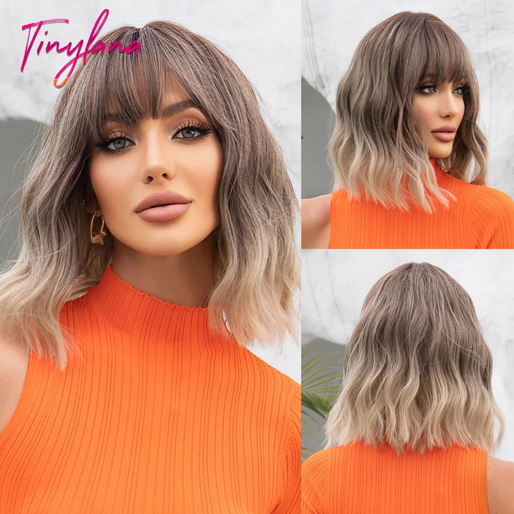 Short  Wavy Synthetic Wigs