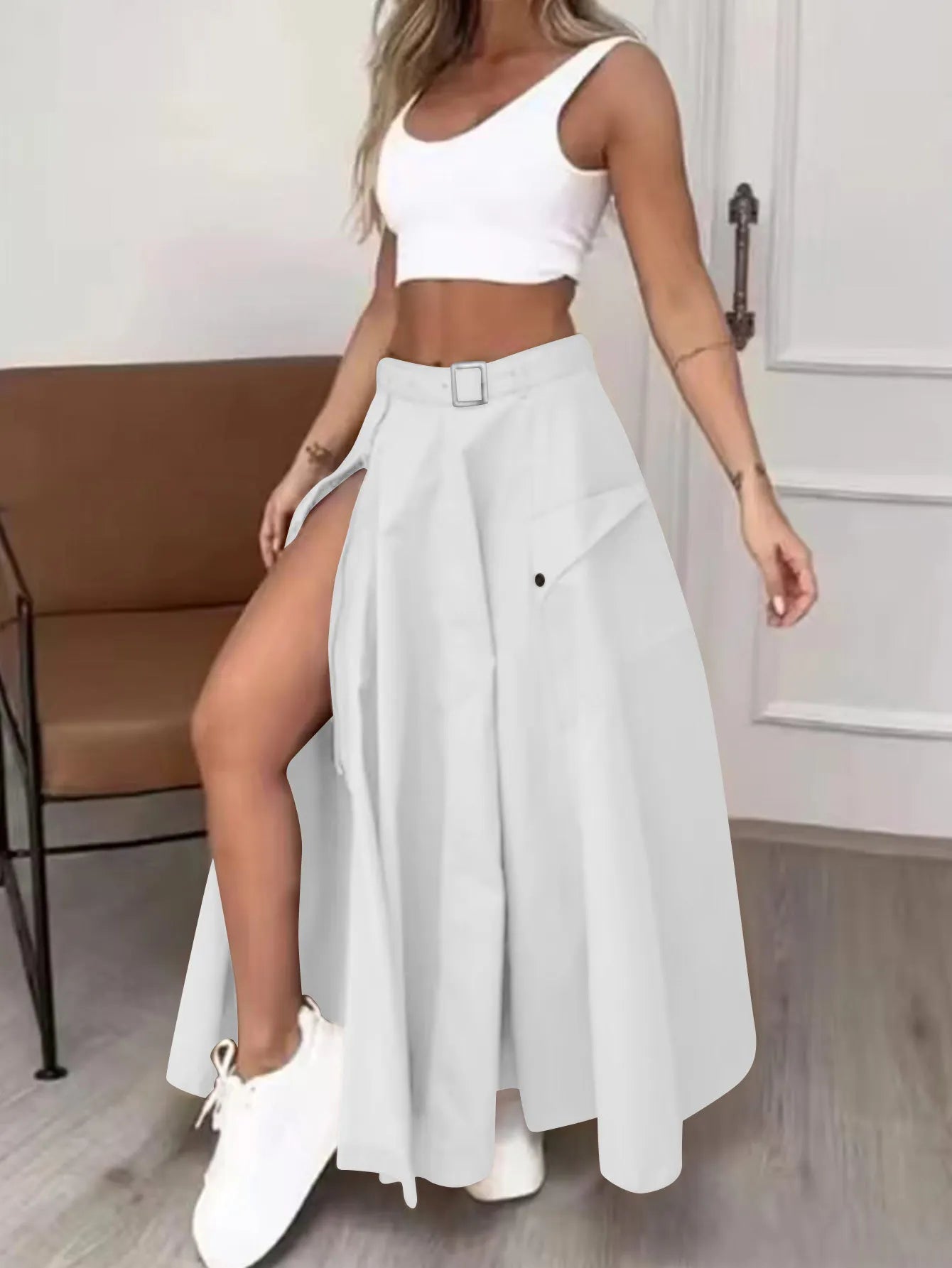 Elegant  Long Irregular Skirt