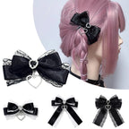 Y2K Gothic Harajuku Lace Bow Hair Clips