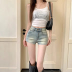 Casual High-Waisted  Jeans Shorts