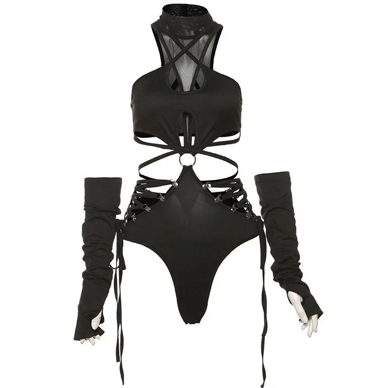 Hollow Out  Y2k Bodysuits