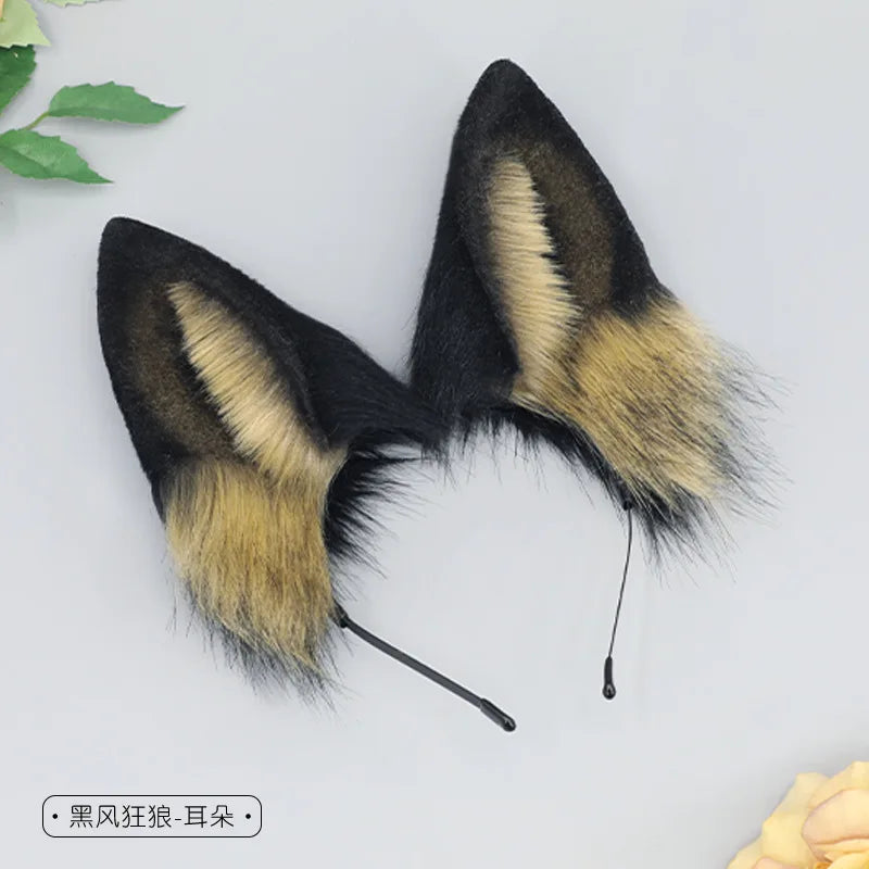 Wolf/Dog Ears Hair Band and Tail