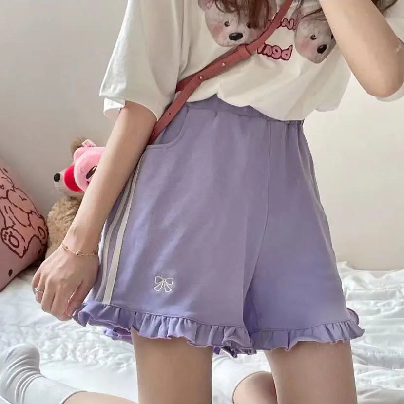 Ruffles Kawaii Style Shorts