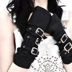 Y2K Buckle Punk Style Arm Warmer