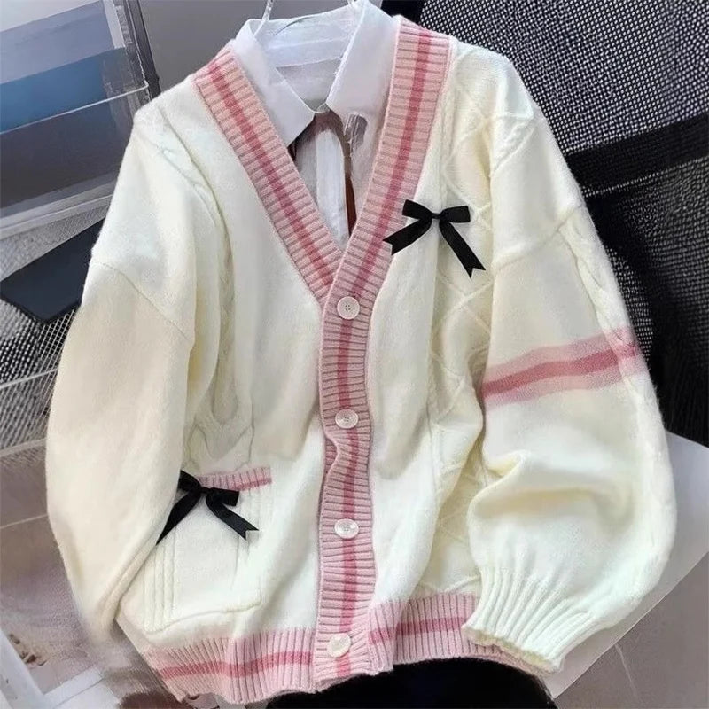 Y2K Casual Sweet Knitted Coats