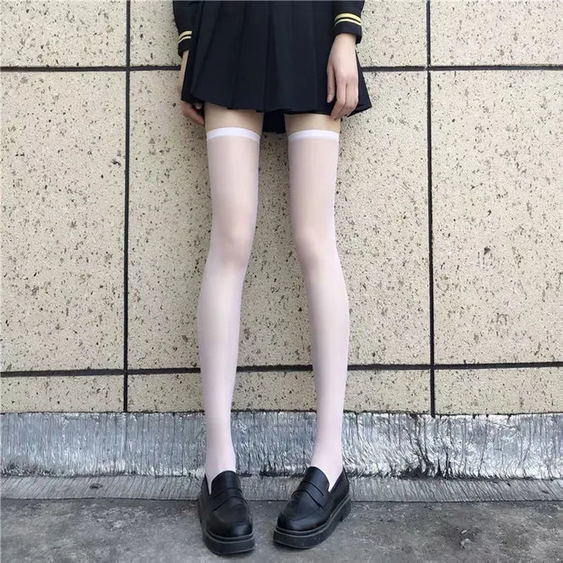 Wide-banded Velvet  Thigh High