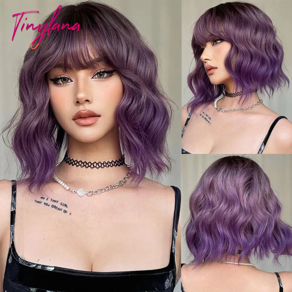 Short  Wavy Synthetic Wigs