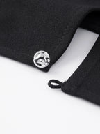 ZIQIAO French-Style Black Mini Dress