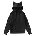 Cat Ear Design Hooded Fleece Hoodie