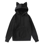 Cat Ear Design Hooded Fleece Hoodie
