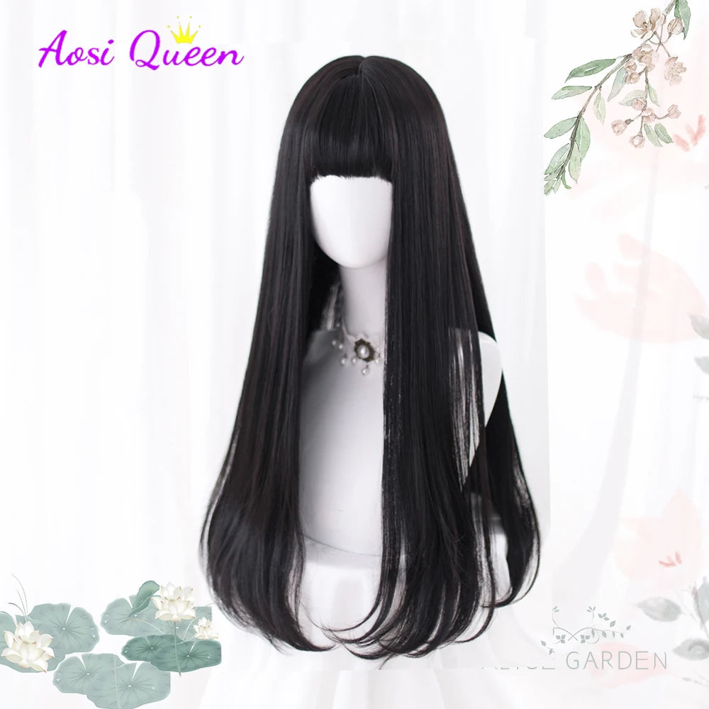 AS Long Straight Synthetic Wig
