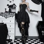 Gothic   Asymmetric Vintage Dress
