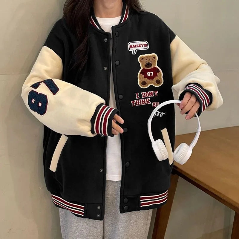 Padded and Thickened Baseball Jacket
