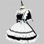 Black White Lolita Maid Costume