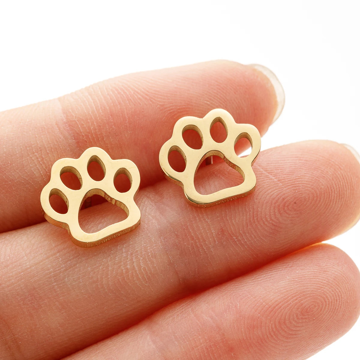 Cute Tiny Dog Paw  Earrings