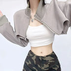 Turtleneck Long Sleeve Coat T-shirt