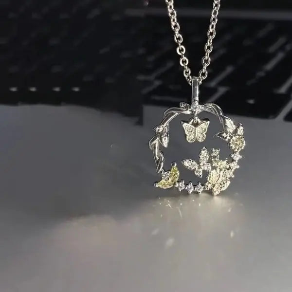 Cherry Blossoms Flower Necklace