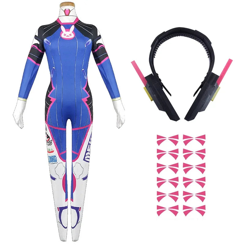 Anime  Jumpsuit Tights Dva Cosplay Costume