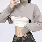 Turtleneck Long Sleeve Coat T-shirt
