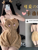 Plush Cute Bear Jumpsuit