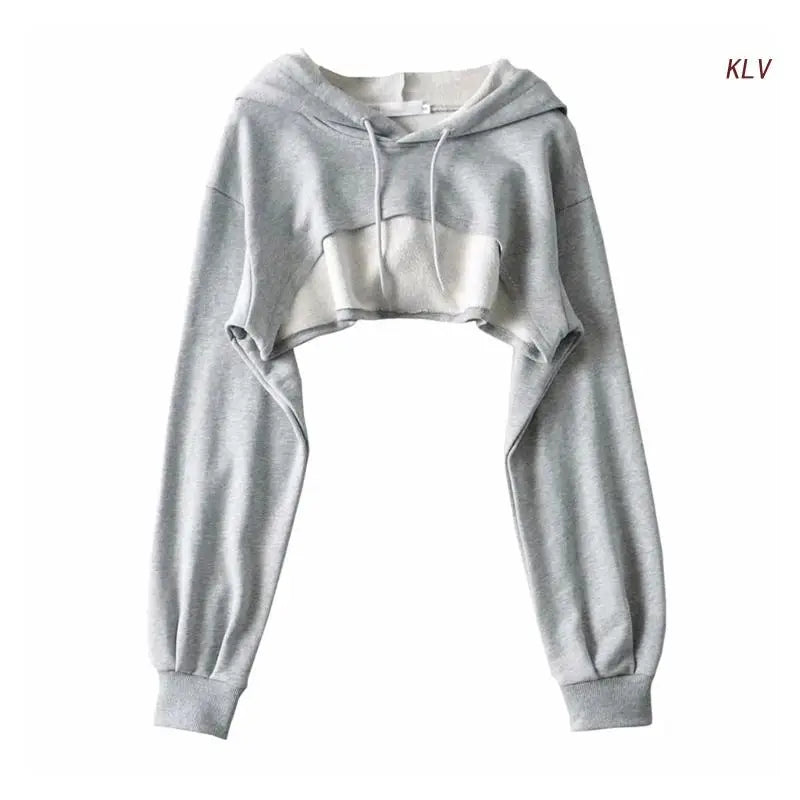 Long Sleeve Cropped Hoodie