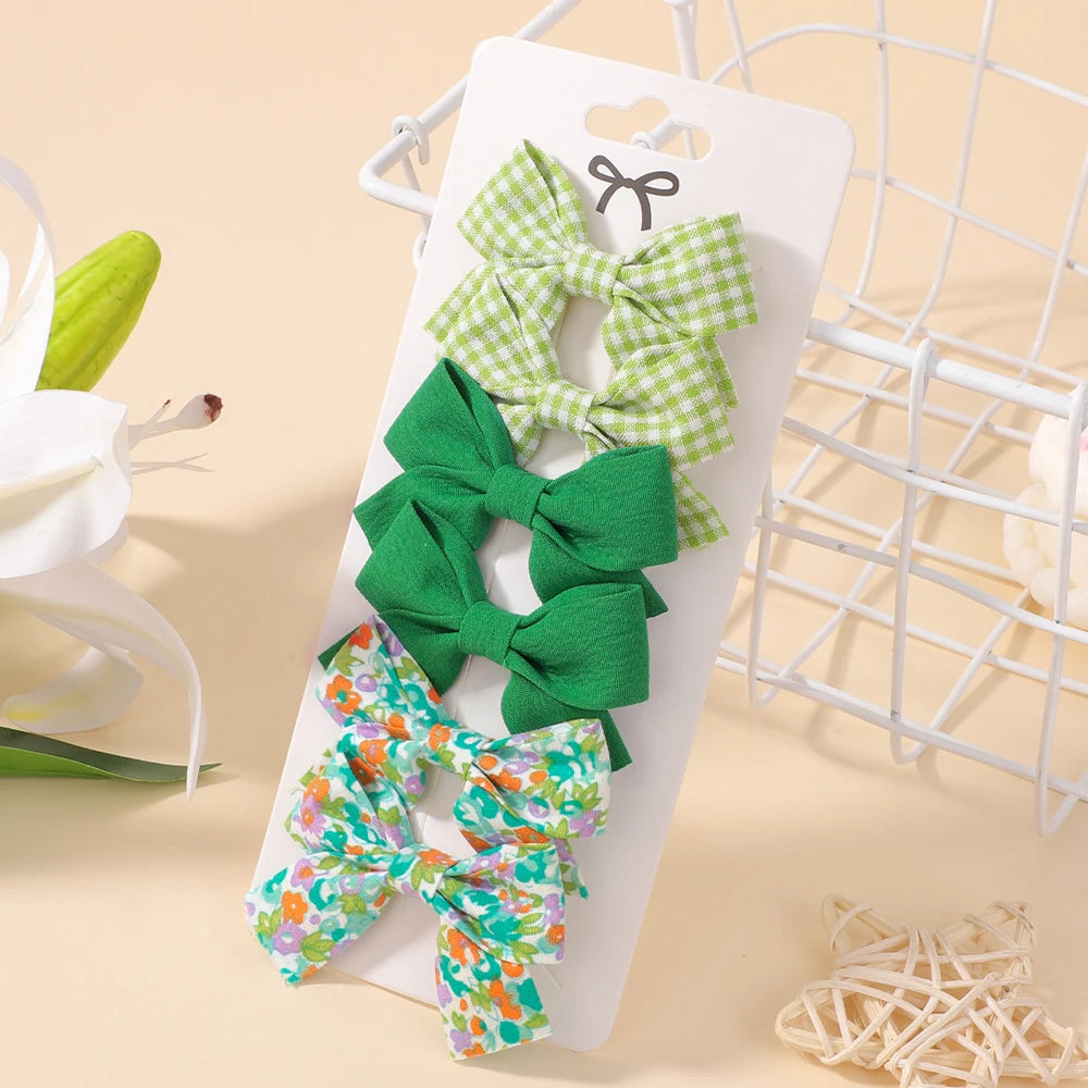 5Pcs/Set Cute Floral  Mini  Hair Clip Cute Floral