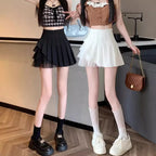 High-waisted  Lace Mini Skirt