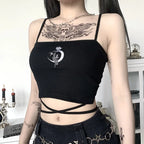 Gothic  Sleeveless Crop Top