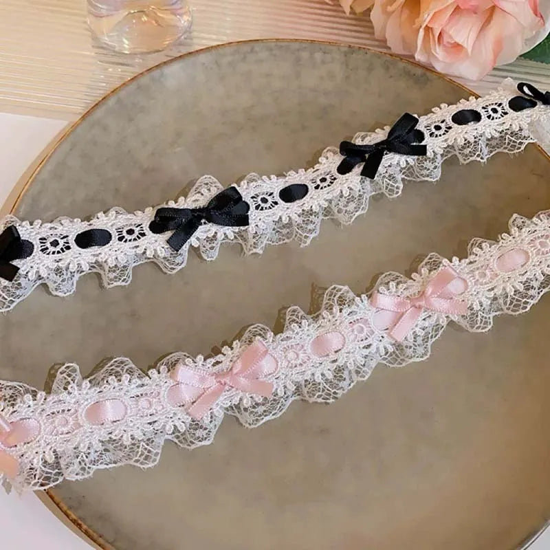 Elegant Lace Bowknot Choker