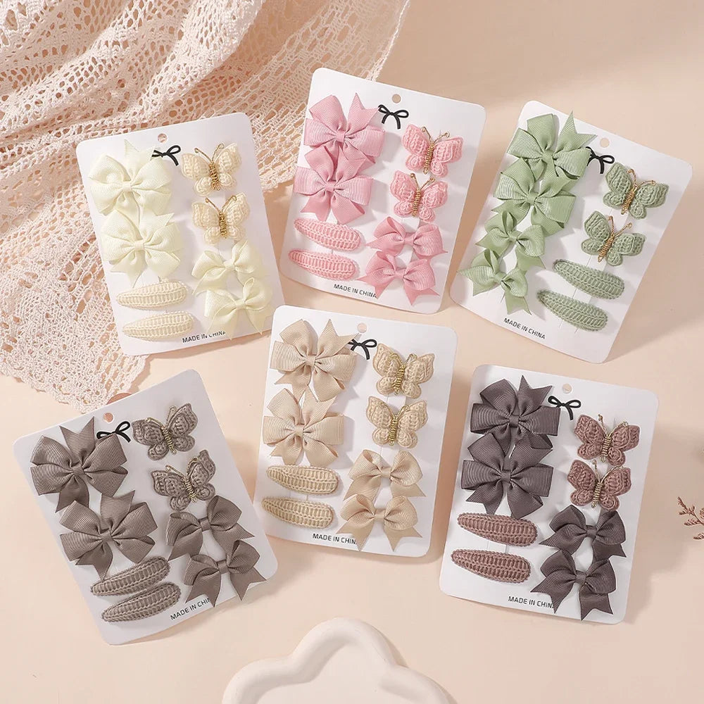 BABY BOWS 8Pcs/Set Butterfly Hair Clips
