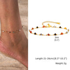 Stainless Steel Heart Anklets