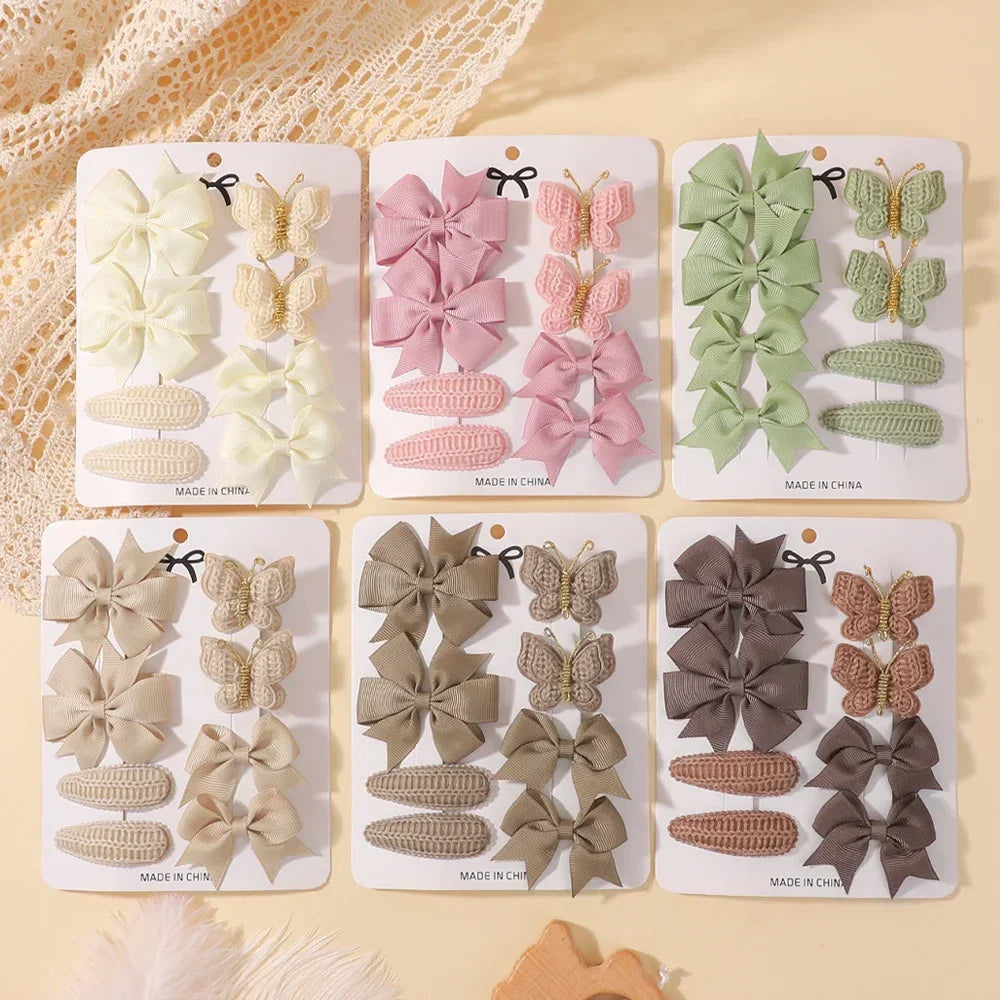 BABY BOWS 8Pcs/Set Butterfly Hair Clips