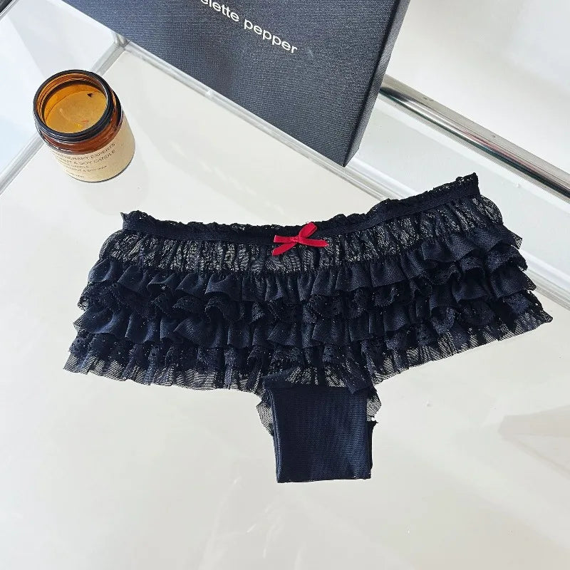 Sweet Bow Lace Underwear