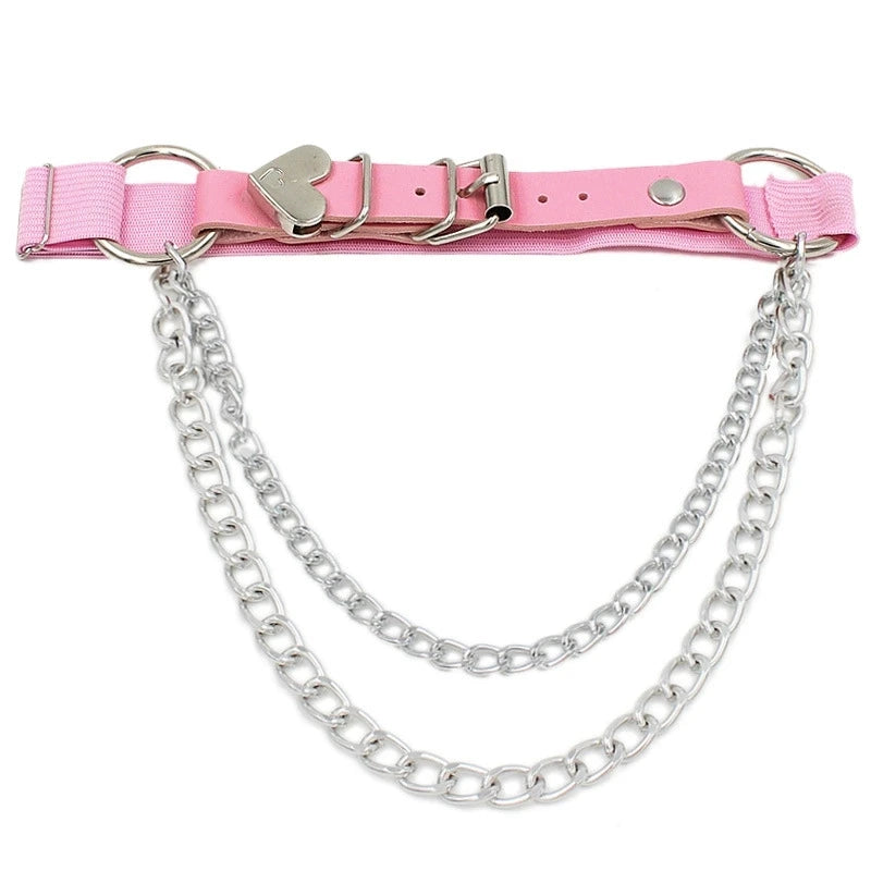 Chain Heart Shaped Thigh strap
