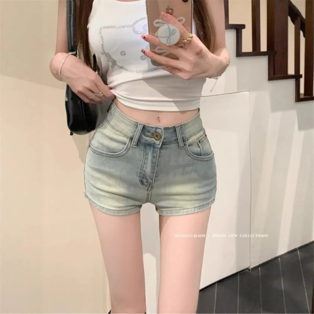 Casual High-Waisted  Jeans Shorts