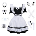 Black White Lolita Maid Costume