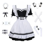Black White Lolita Maid Costume