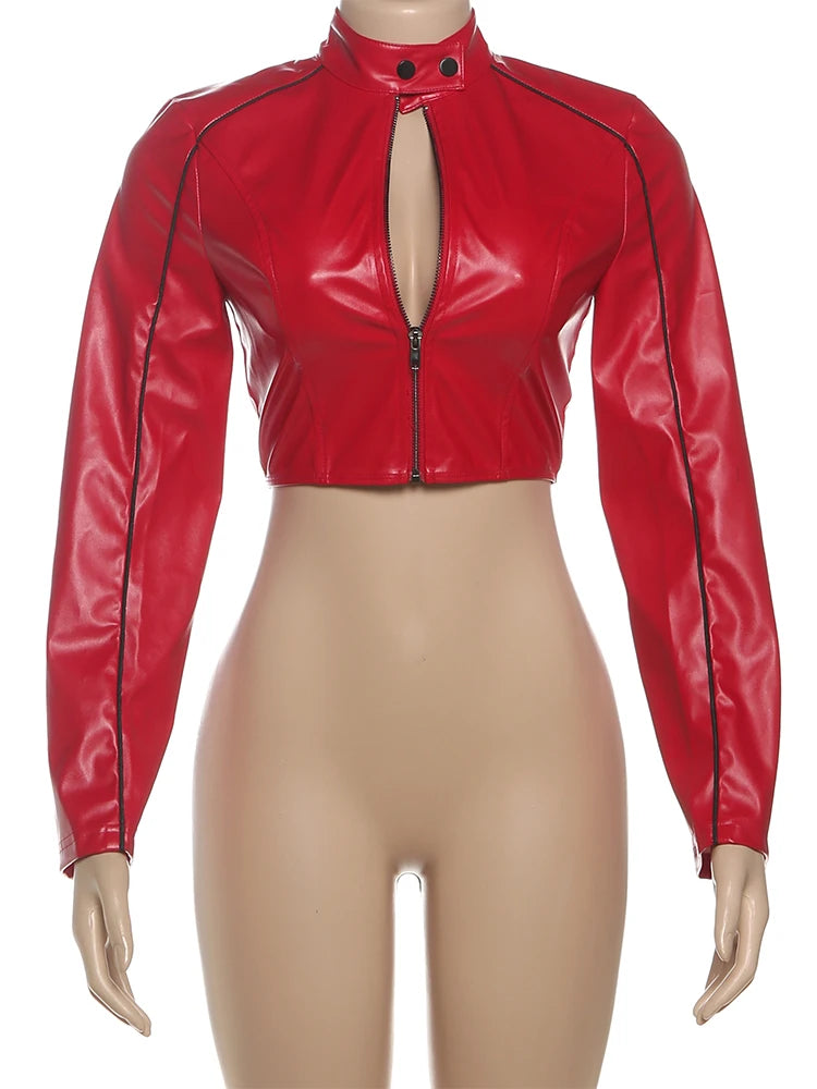 Gothic Punk Zip Crop Jacket
