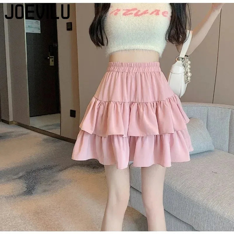 Cute Tiered Ruffle Skirt