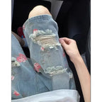 High Waist Fit Flare Jeans