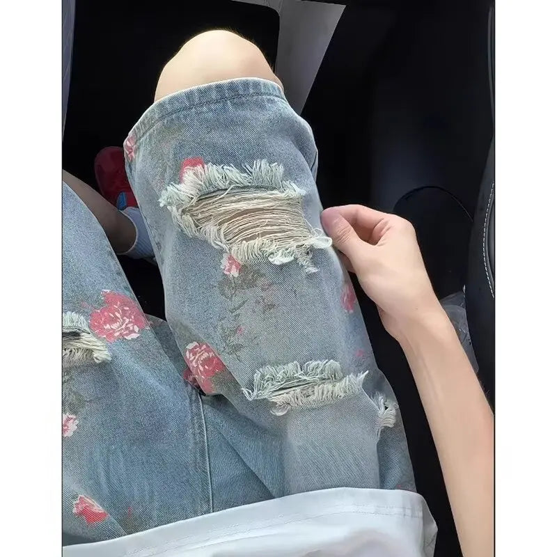 High Waist Fit Flare Jeans
